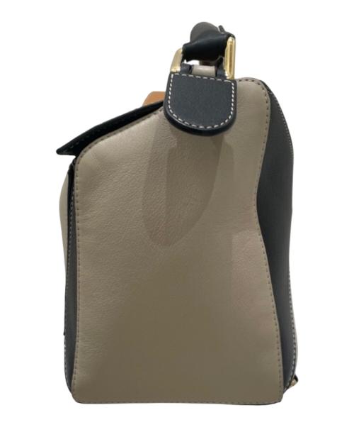 LOEWE（ロエベ）LOEWE (ロエベ) Puzzle パズルバッグ ミディアム ブラック×ブラウン×ベージュ サイズ:ミディアムの古着・服飾アイテム