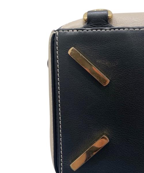 LOEWE（ロエベ）LOEWE (ロエベ) Puzzle パズルバッグ ミディアム ブラック×ブラウン×ベージュ サイズ:ミディアムの古着・服飾アイテム