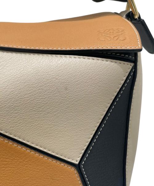 LOEWE（ロエベ）LOEWE (ロエベ) Puzzle パズルバッグ ミディアム ブラック×ブラウン×ベージュ サイズ:ミディアムの古着・服飾アイテム