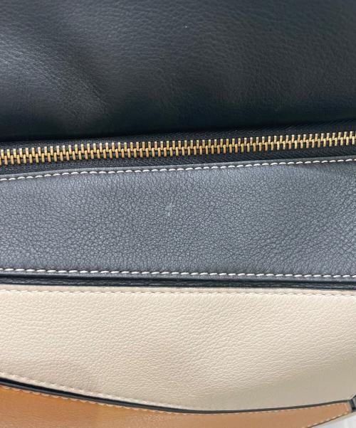 LOEWE（ロエベ）LOEWE (ロエベ) Puzzle パズルバッグ ミディアム ブラック×ブラウン×ベージュ サイズ:ミディアムの古着・服飾アイテム