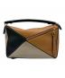 LOEWE (ロエベ) Puzzle パズルバッグ ミディアム ブラック×ブラウン×ベージュ サイズ:ミディアム：200000円