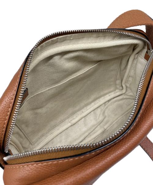 LOEWE（ロエベ）LOEWE (ロエベ) Military Messenger Bag In Soft Grained Calfskin ソフトグレインカーフスキン ミリタリー メッセンジャーバッグ/317.12AA72 ブラウンの古着・服飾アイテム