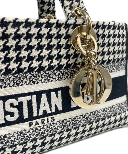 Christian Dior（クリスチャン ディオール）Christian Dior (クリスチャン ディオール) LADY D-JOYミディアム ホワイト×ブラックの古着・服飾アイテム