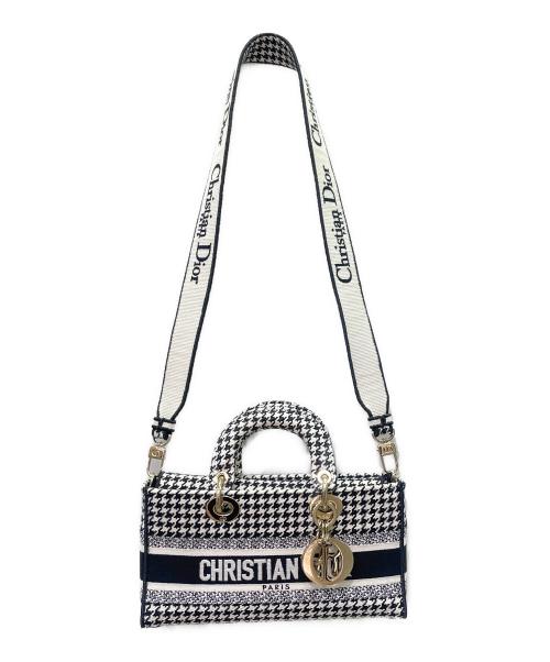 Christian Dior（クリスチャン ディオール）Christian Dior (クリスチャン ディオール) LADY D-JOYミディアム ホワイト×ブラックの古着・服飾アイテム