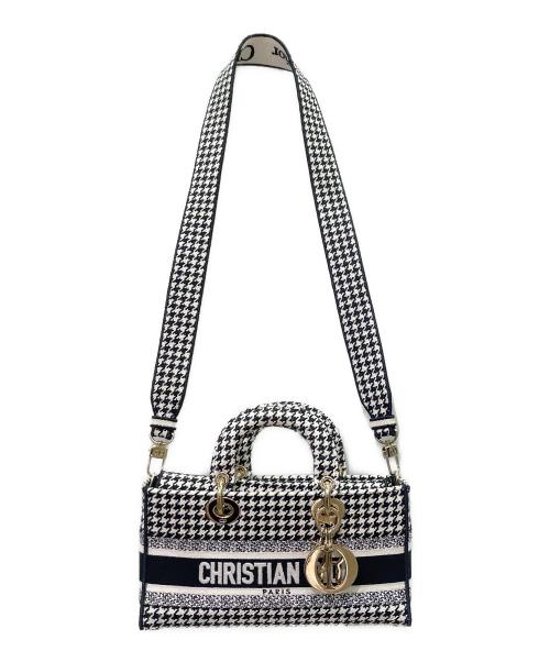 Christian Dior（クリスチャン ディオール）Christian Dior (クリスチャン ディオール) LADY D-JOYミディアム ホワイト×ブラックの古着・服飾アイテム