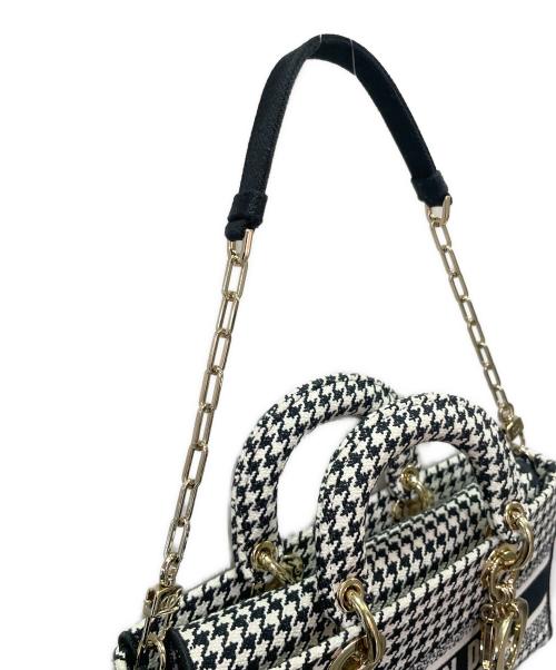 Christian Dior（クリスチャン ディオール）Christian Dior (クリスチャン ディオール) LADY D-JOYミディアム ホワイト×ブラックの古着・服飾アイテム