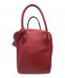 中古・古着 HERMES (エルメス) Lindy 30 リンディ 30/ゴールド金具/カーフ/X刻印:2016年製 レッド×オレンジ サイズ:30：600000円