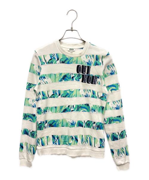 KENZO（ケンゾー）KENZO (ケンゾー) クルーネックスウェット ホワイト サイズ:Mの古着・服飾アイテム