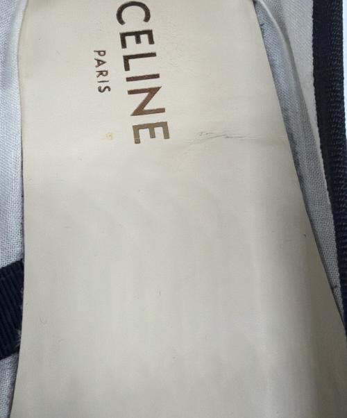 CELINE（セリーヌ）CELINE (セリーヌ) Leather Ballerina Flats バレリーナフラットレザーシューズ ブラック サイズ:37の古着・服飾アイテム