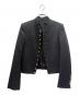 CELINE（セリーヌ）の古着「ダイアゴナルウール ミリタリージャケット//Diagonal Wool Military Jacket/2V34P092D」｜ブラック