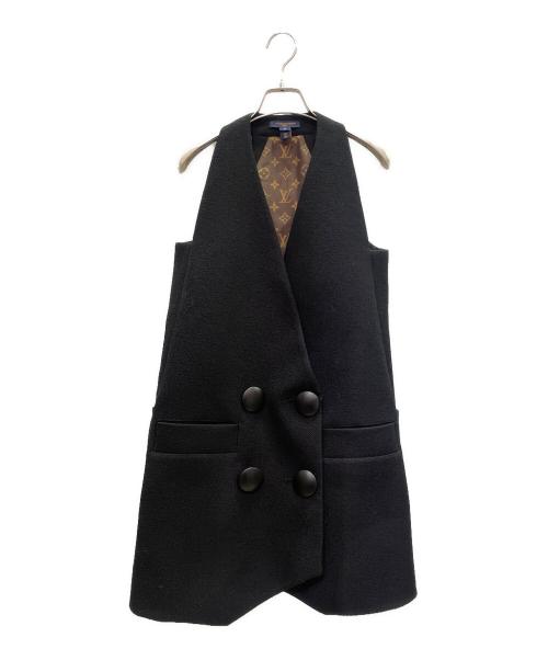 LOUIS VUITTON（ルイ ヴィトン）LOUIS VUITTON (ルイ ヴィトン) Double-Breasted Waistcoat Dress ダブルブレスト ウエストコートドレス/RW231BZX6FORO96 ブラック サイズ:34の古着・服飾アイテム