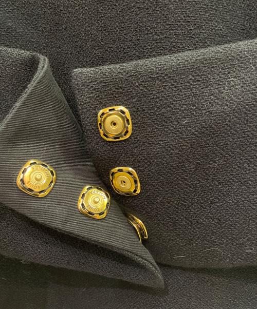LOUIS VUITTON（ルイ ヴィトン）LOUIS VUITTON (ルイ ヴィトン) Double-Breasted Waistcoat Dress ダブルブレスト ウエストコートドレス/RW231BZX6FORO96 ブラック サイズ:34の古着・服飾アイテム