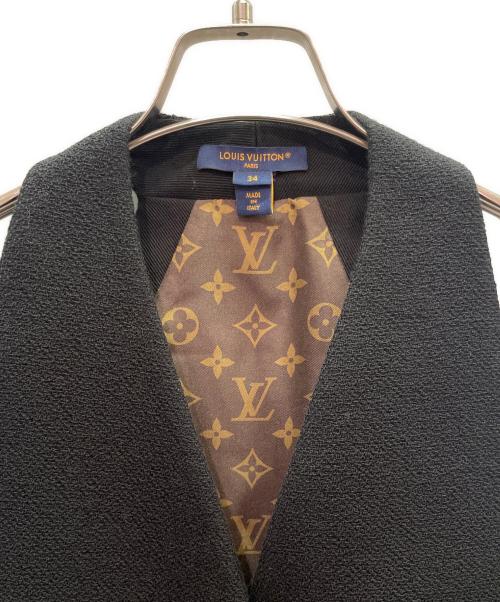 LOUIS VUITTON（ルイ ヴィトン）LOUIS VUITTON (ルイ ヴィトン) Double-Breasted Waistcoat Dress ダブルブレスト ウエストコートドレス/RW231BZX6FORO96 ブラック サイズ:34の古着・服飾アイテム