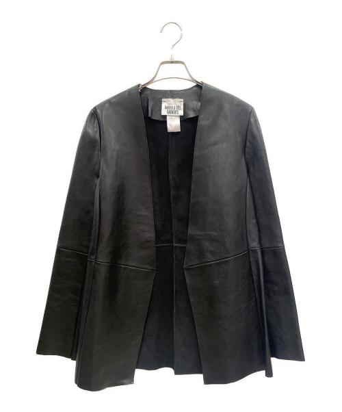 gabriela coll garments（ガブリエラコールガーメンツ）gabriela coll garments (ガブリエラコールガーメンツ) Collarless Lamb Leather Jacket ノーカラー ラムレザージャケット ブラック サイズ:1の古着・服飾アイテム