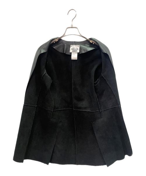 gabriela coll garments（ガブリエラコールガーメンツ）gabriela coll garments (ガブリエラコールガーメンツ) Collarless Lamb Leather Jacket ノーカラー ラムレザージャケット ブラック サイズ:1の古着・服飾アイテム