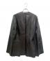 gabriela coll garments (ガブリエラコールガーメンツ) Collarless Lamb Leather Jacket ノーカラー ラムレザージャケット ブラック サイズ:1：45000円