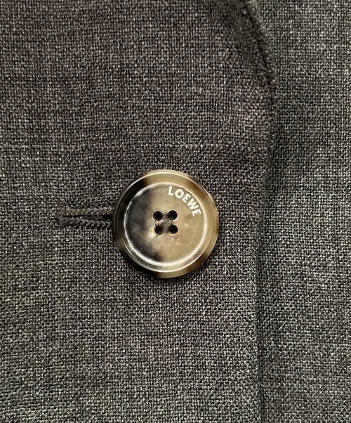 LOEWE（ロエベ）LOEWE (ロエベ) タイバックテーラードジャケット グレー サイズ:36の古着・服飾アイテム