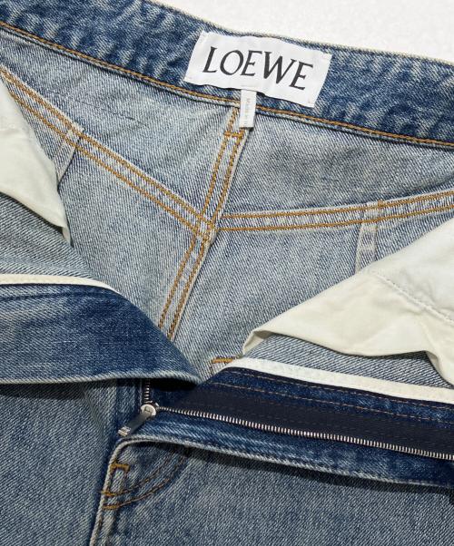 LOEWE（ロエベ）LOEWE (ロエベ) Anagram Cotton Denim Jeans アナグラム コットン デニムパンツ/ S359Y11X96 インディゴ サイズ:38の古着・服飾アイテム