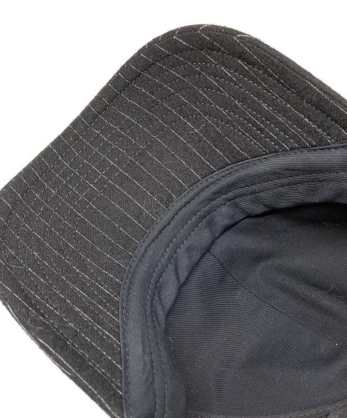 CELINE（セリーヌ）CELINE (セリーヌ) Logo Stripe Baseball Cap ロゴストライプ ベースボールキャップ/2AUS9495R ブラック サイズ:Mの古着・服飾アイテム