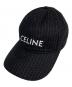 CELINE（セリーヌ）の古着「Logo Stripe Baseball Cap ロゴストライプ ベースボールキャップ/2AUS9495R」｜ブラック