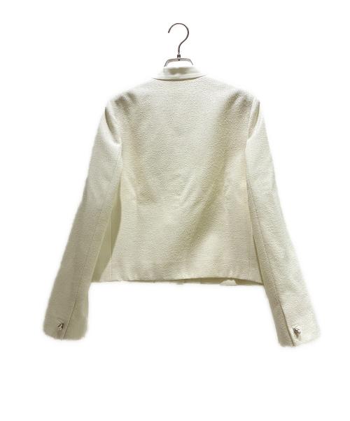 Dior（ディオール）Dior (ディオール) Cropped Jacket/クロップド ジャケット/621V07A1761 ホワイト サイズ:38の古着・服飾アイテム