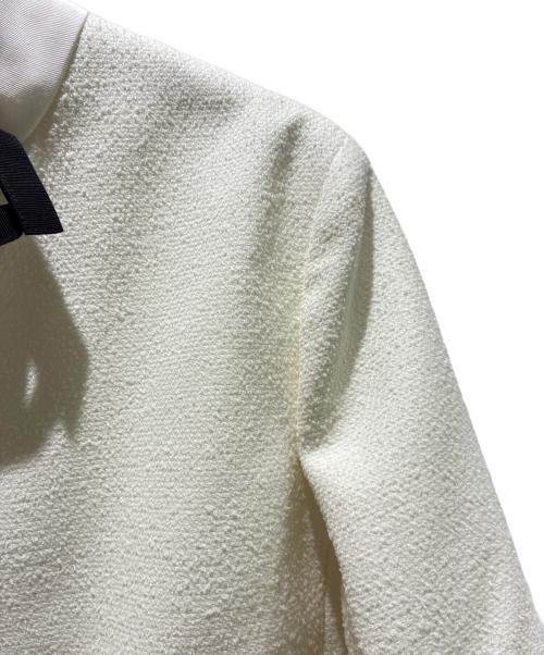 Dior（ディオール）Dior (ディオール) Cropped Jacket/クロップド ジャケット/621V07A1761 ホワイト サイズ:38の古着・服飾アイテム