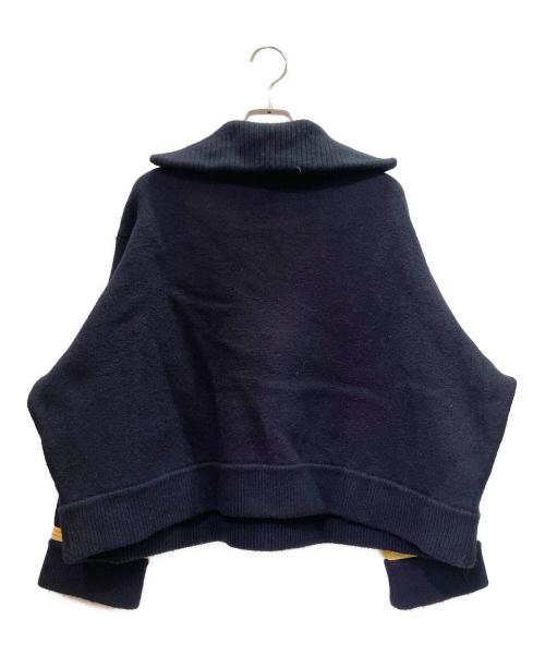 CELINE（セリーヌ）CELINE (セリーヌ) ミリタリー ヴァルーズ 前Vニット/Military V-Neck Pullover Knit Sweater/2ADK8828V ネイビー サイズ:Mの古着・服飾アイテム