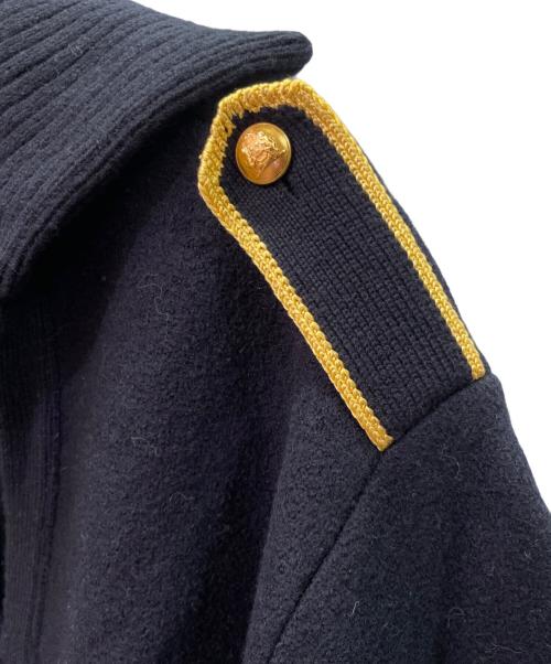CELINE（セリーヌ）CELINE (セリーヌ) ミリタリー ヴァルーズ 前Vニット/Military V-Neck Pullover Knit Sweater/2ADK8828V ネイビー サイズ:Mの古着・服飾アイテム