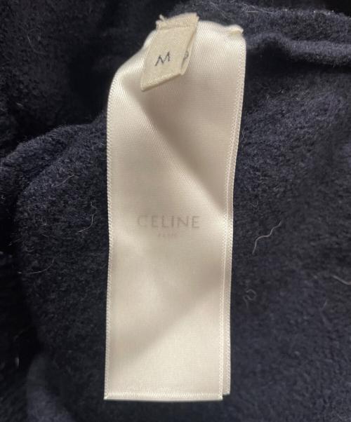 CELINE（セリーヌ）CELINE (セリーヌ) ミリタリー ヴァルーズ 前Vニット/Military V-Neck Pullover Knit Sweater/2ADK8828V ネイビー サイズ:Mの古着・服飾アイテム