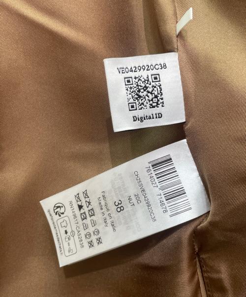 Chloe（クロエ）Chloe (クロエ) Wool Double-Breasted Tailored Jacket ウール ダブル テーラードジャケット キャメル サイズ:38の古着・服飾アイテム