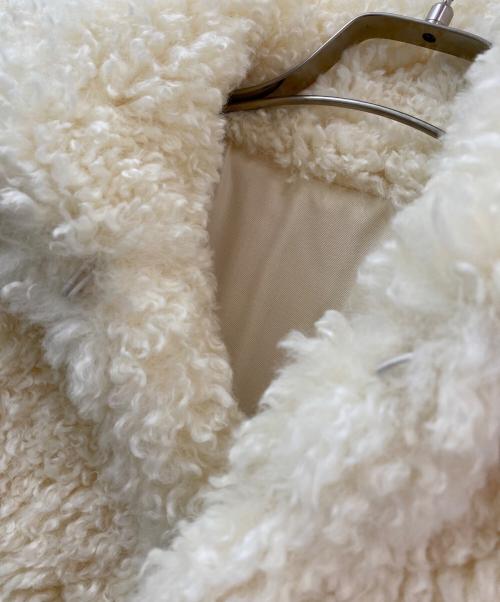 yo BIOTOP（ヨー ビオトープ）yo BIOTOP (ヨー ビオトープ) Cropped fur coat アイボリー サイズ:Freeの古着・服飾アイテム