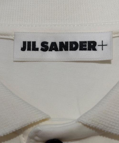 JIL SANDER+（ジルサンダープラス）JIL SANDER+ (ジルサンダープラス) Cotton Polo Shirt コットンポロシャツ アイボリー サイズ:Ｌの古着・服飾アイテム