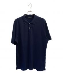 JIL SANDER（ジルサンダー）の古着「バック シグネチャーロゴ ニットポロ」｜ネイビー