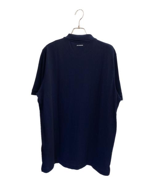 JIL SANDER（ジルサンダー）JIL SANDER (ジルサンダー) バック シグネチャーロゴ ニットポロ ネイビー サイズ:XLの古着・服飾アイテム