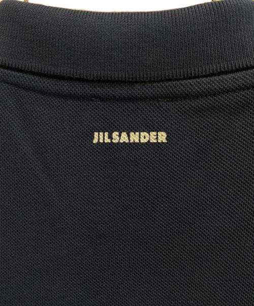 JIL SANDER（ジルサンダー）JIL SANDER (ジルサンダー) バック シグネチャーロゴ ニットポロ ネイビー サイズ:XLの古着・服飾アイテム