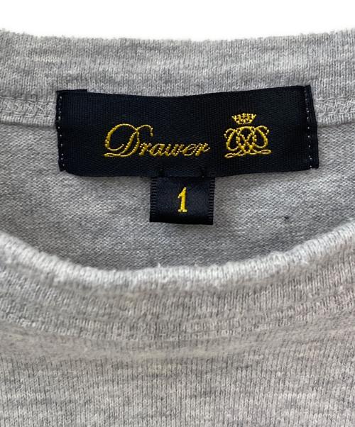 DRAWER（ドゥロワー）DRAWER (ドゥロワー) 半袖カットソー グレー サイズ:1の古着・服飾アイテム
