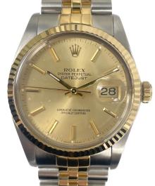 ROLEX（ロレックス）の古着「DATE JUST デイトジャスト コンビ Ref.16013 シャンパン文字盤」