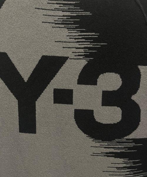 Y-3（ワイスリー）Y-3 (ワイスリー) ロングスリーブクルーネックニット ライトグレー×ブラック サイズ:XSの古着・服飾アイテム