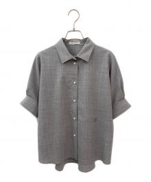MADISON BLUE（マディソンブルー）の古着「PUFF SL SH PEARL BUTTON W/PE」｜グレー