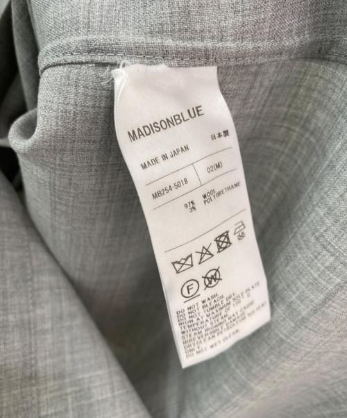 MADISON BLUE（マディソンブルー）MADISON BLUE (マディソンブルー) PUFF SL SH PEARL BUTTON W/PE グレー サイズ:02（M）の古着・服飾アイテム