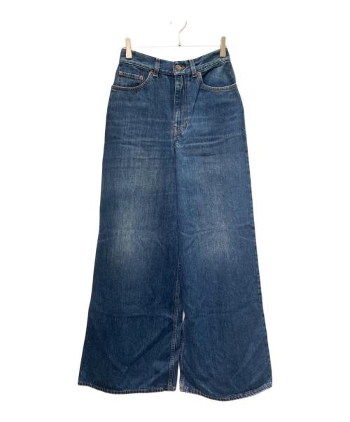 Chloe（クロエ）Chloe (クロエ) ワイドデニムパンツ インディゴ サイズ:W26の古着・服飾アイテム