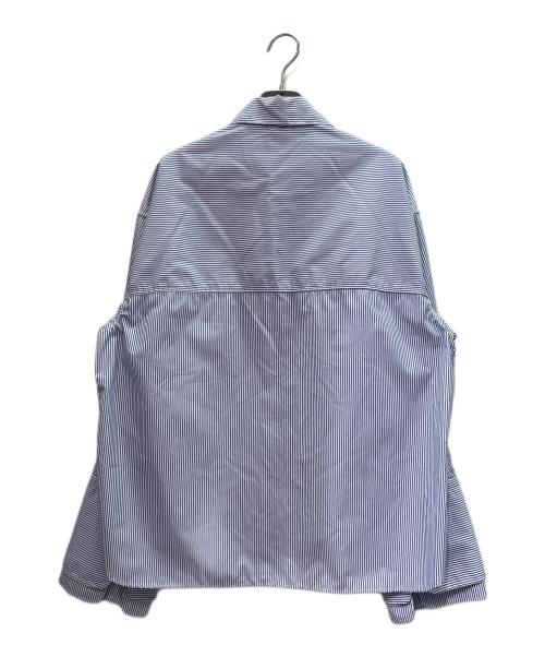 ROHE（ロヘ）ROHE (ロヘ) ストライプロングスリーブシャツ ブルー×ホワイト サイズ:36の古着・服飾アイテム