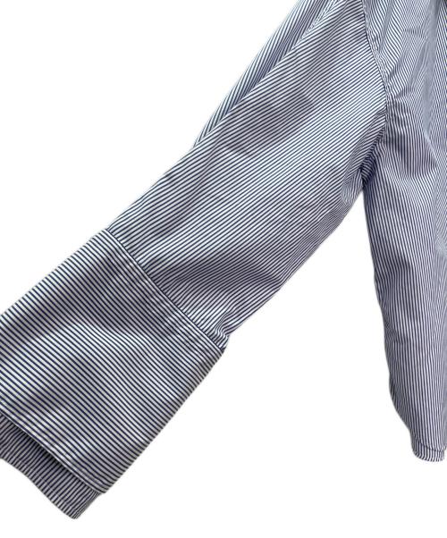 ROHE（ロヘ）ROHE (ロヘ) ストライプロングスリーブシャツ ブルー×ホワイト サイズ:36の古着・服飾アイテム