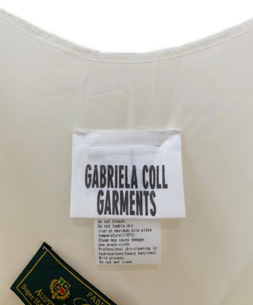 gabriela coll garments（ガブリエラコールガーメンツ）gabriela coll garments (ガブリエラコールガーメンツ) LORO PIANA (ロロピアーナ) LOLO PIANA FINE WOOL VNECK DRESS アイボリー サイズ:1の古着・服飾アイテム