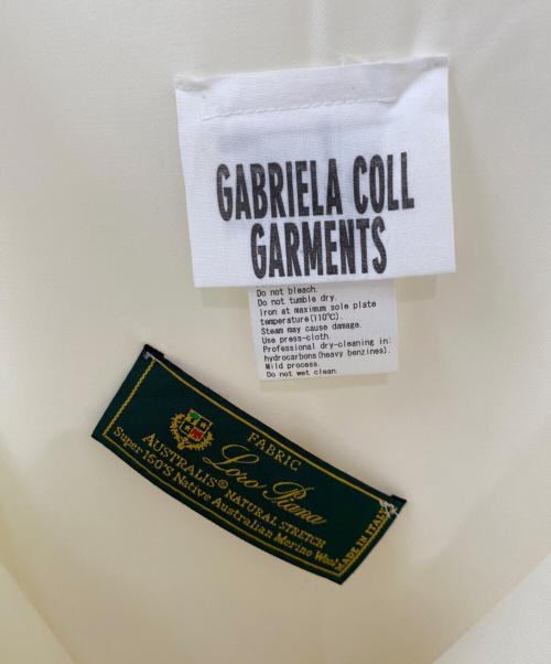 gabriela coll garments（ガブリエラコールガーメンツ）gabriela coll garments (ガブリエラコールガーメンツ) LORO PIANA (ロロピアーナ) LOLO PIANA FINE WOOL VNECK DRESS アイボリー サイズ:1の古着・服飾アイテム