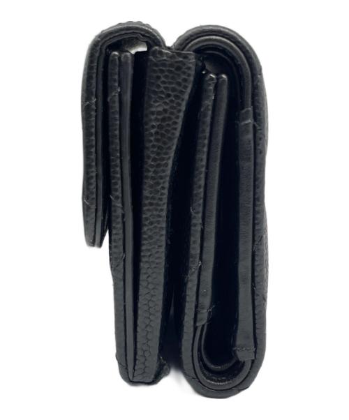 CHANEL（シャネル）CHANEL (シャネル) スモールフラップウォレット ブラックの古着・服飾アイテム