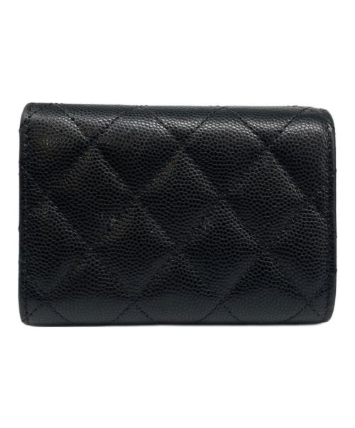 CHANEL（シャネル）CHANEL (シャネル) スモールフラップウォレット ブラックの古着・服飾アイテム