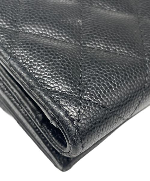CHANEL（シャネル）CHANEL (シャネル) スモールフラップウォレット ブラックの古着・服飾アイテム