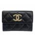 CHANEL（シャネル）の古着「スモールフラップウォレット」｜ブラック