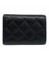 CHANEL (シャネル) スモールフラップウォレット ブラック：90000円